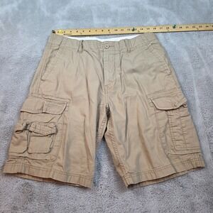 J‎ Crew Mens Cargo Shorts Beige Rip Stop Khaki Short Pants Rugged Gorpcore Hike